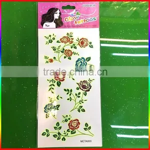Glow in Dark Temporary Tattoo Sticker thumbnail-1