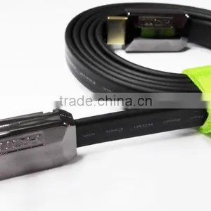 1.5M Black Metal Flat HDMI Cable 1.4v Male to Male thumbnail-6