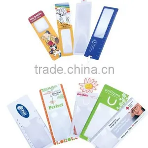 Plastic Promotional Bookmarks Magnifier Ruler thumbnail-3