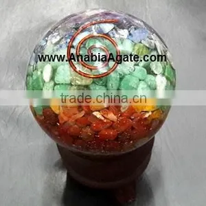 Chakra Layer Orgone Ball For Sell : Wholesale Orgone Ball : Orgone Spheres thumbnail-6
