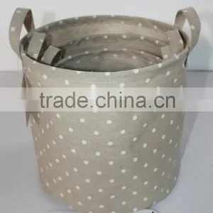 Set3 Fabric Bags; Linen Laundry Basket thumbnail-1