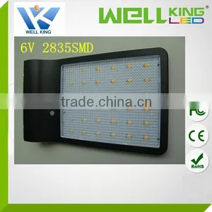 Black Shell 36SMD 2835 Waterproof Led Solar Lamp 4w Motion Sensor Light thumbnail-1