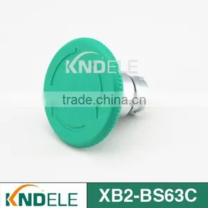 60mm Mushroom Emergency Stop Waterproof Push Button Cap Green XB2-BS63C thumbnail-1