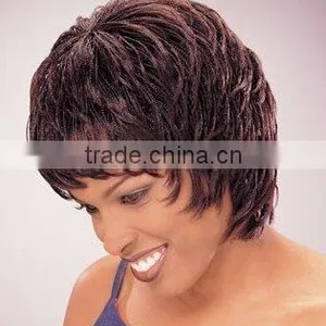 Synthetic Women Hair Wigs - Human Hair Remy Short Wigs thumbnail-1