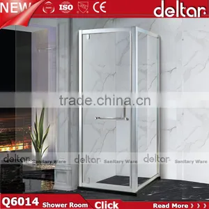 Two Sliding Doors Aluminum Shower Room 6mm/8mm Square Sliding Shower for Hotel Shower Cubicle thumbnail-6