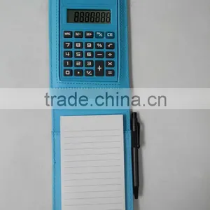 Promotional Mini Cheap Brand Calculator Notepad With Pen thumbnail-1