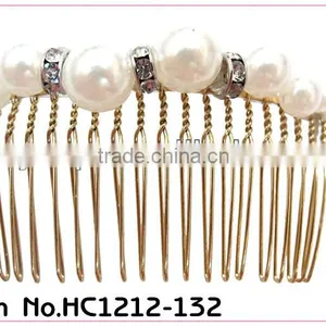 Bridal Crystal Chain Hair Combs thumbnail-1