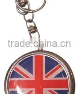 Promotion Round Mini Metal Ashtray With Logo Printing and Rhinestone Cover thumbnail-1