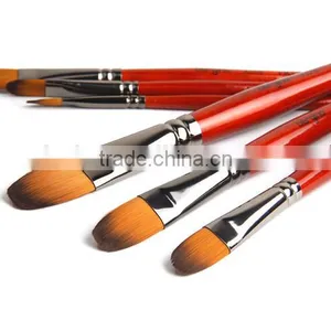 BGN-3228 Bergino Professional Filbert Shape Nylon Hair Paint Brush in Stock thumbnail-2