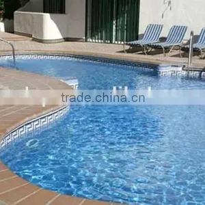 Customized Size Blue and Mosaic In-ground Vinyl Pool Liner thumbnail-5