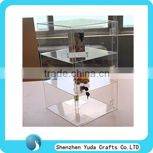 Large Plexiglass Toy Display Case With Lock Acrylic Transparent Bayby Doll Display Case thumbnail-1