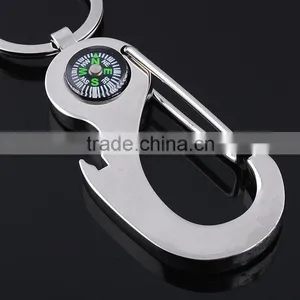 Wholesale Compass Metal Key Chains/Business Gift Compass Keychains and Keyrings thumbnail-5