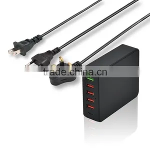 UK US EU Plug Type-c Outlet QC 3.0 Fast Chaging Usb Plug Charger thumbnail-4