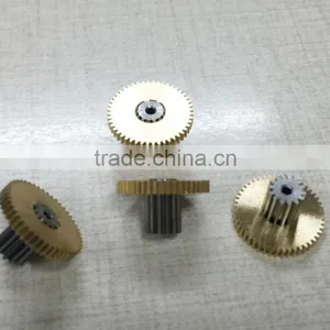 Hobbing Gear Machines Precision Double Round Brass Telescope Gearbox Gear thumbnail-4