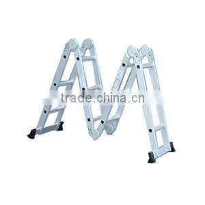 3.7m Aluminium Heavy Duty Multifold Ladder 150kg thumbnail-1