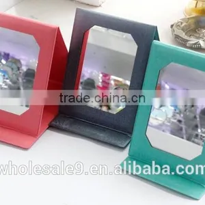 Pu Leather Creative Folding Pocket Mirror thumbnail-3