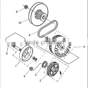 500/700CC HISUN ATV Outer Clutch Cover thumbnail-4