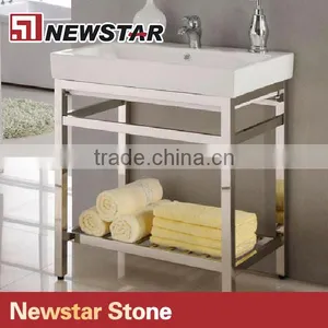 Vanity Top With Metal Furniture Base thumbnail-3