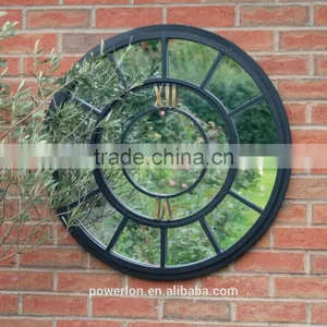 Wrought Iron Decorative Small Round Mirror thumbnail-3