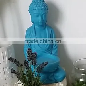 Blue Stone Buddha Candle Holder thumbnail-1