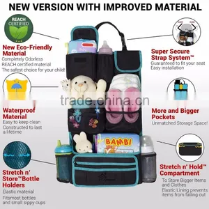 Waterproof Super Secure Strap Car Back Seat Organizer thumbnail-3