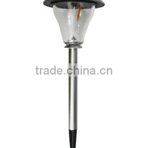 4pk Stainless Steel Solar Garden Lawn LED Path Light thumbnail-1