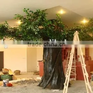 Large Fake Ficus Tree Indoor /outdoor Factory Artificial Gloden Ficus Tree thumbnail-4