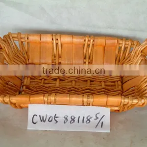 Rect Primary Willow Tray /wicker Tray for Food and Vegetables thumbnail-1