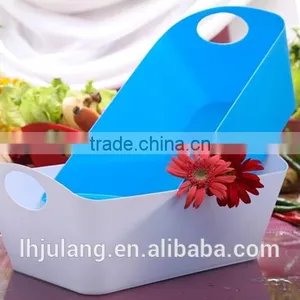 Plastic Basket With Handle for Household/Plastic Storage Basket thumbnail-4