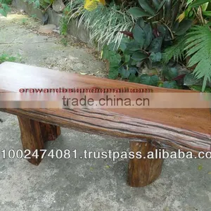 Old Wood Long Chair thumbnail-1