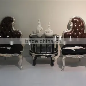 Fashion Luxury Simple Design Hotel Chairs Set,tea Table Set,dresser&mirror, Hand Made and Can be Customized--BG90441 MOQ:1 SET thumbnail-1