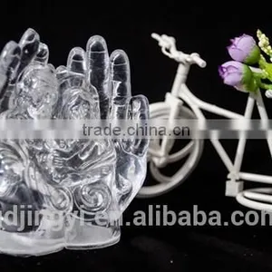 Acrylic ClearLED LIGHTED MERRY CHRISTMAS Sets of Hand for Indoor Decoration thumbnail-1