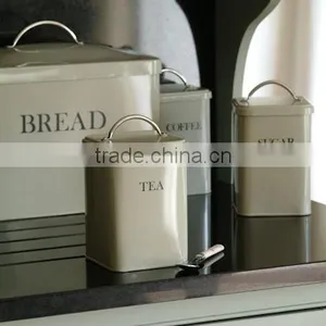 Bread Bin and Tea Coffee Sugar Canister for Sale thumbnail-1