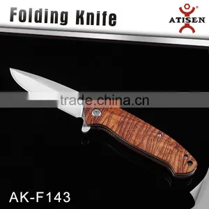 3Cr13 Blade Camping Knife With Wood Handle Pocket Knife Tools thumbnail-1