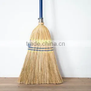 Roofer Detachable Steel Handle Hard Bristle Broom thumbnail-1