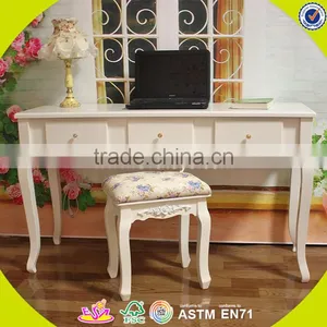 2017 New Design Wooden Table and Chairs Cheap Wooden Table and Chairs Bedroom Furniture Wooden Table and Chairs W08G187 thumbnail-1