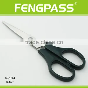 S2-1264 6-1/2" 2CR13 Stainless Steel ABS Plastic Handle Stationery Scissors / Office Scissors thumbnail-1