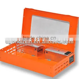 Orange Powder Coating Living Catch Mouse Trap With Clear Window SX-5003CLOR thumbnail-3