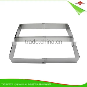 ZY-F1393 Good Price Square Stainless Steel Cake Mold Cake Ring thumbnail-2