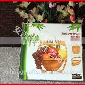 Apple Shape Chinese Bambooo Crafts Fruit Basket thumbnail-4