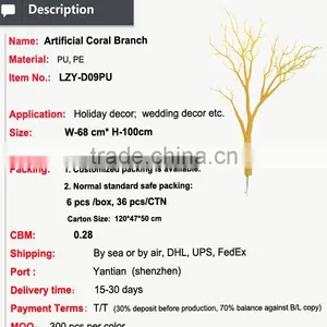 Wedding Artificial Manzanita Tree Colorful Dry Coal Tree for Decoraction thumbnail-2