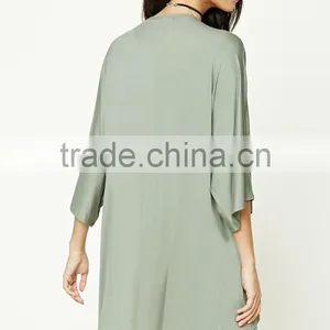 OEM Women Fashion Plus Size Open-Front Cardigan Sweatshirts Wholesale Custom Manufacturer Plus Size Saree Blouses Tops thumbnail-4