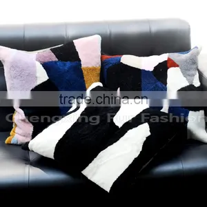 CX-D-97C Home Decor Wholesale Cheap Sofa Genuine Fur Sleeping Pillow thumbnail-1