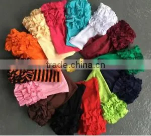 2017 Latest Kids Wear Leggings Custom Cheap Baby Clothes Cotton Ruffle Wholesale Girl Fashion Jogger Pants thumbnail-1