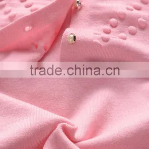 Latest Custom Child Girls Balls Pink Pearl Buttons Cardigan Sweater thumbnail-4