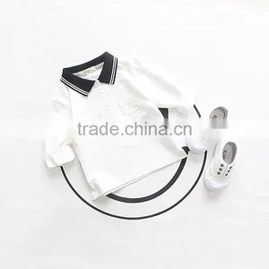 1-8 Years 2017 Wholesale Autumn Cotton Full Sleeves Blouses Solid Color Kids Boys Shirts (pick Size Color) thumbnail-4