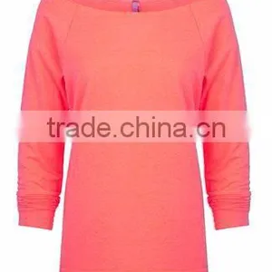 Next Level Apparel The Terry Raw Edge 3/4-Sleeve Raglan Tee - Made From 50% Cotton and 50% Polyester and Comes With Your Logo. thumbnail-4