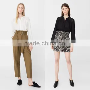 HOT SALE Nice Long Sleeve With Buttoned Cuff,women Openwork Trims Blouse thumbnail-6
