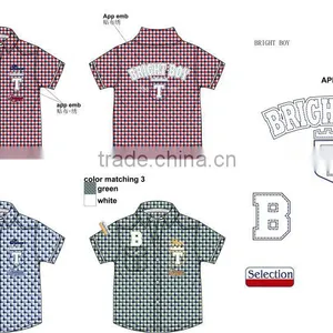 Custom Wholesale Summer Latest Boys Casual Shirt Checked Design Shirt Make to Order thumbnail-2