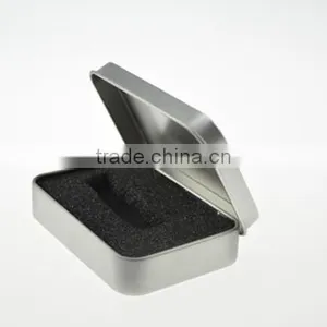 R1846H Manufacturer Wholesale Rectangle Mini Tin Can for U Disk Lighter Packing Box thumbnail-1
